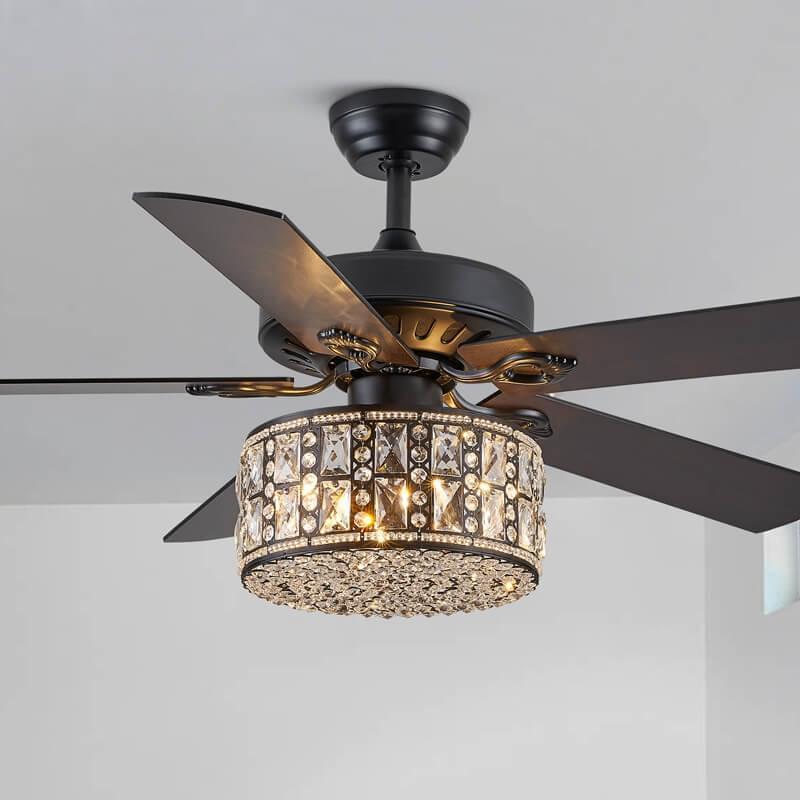 【Open Box - Save Big】5 - Blade Double Layer Drum Ceiling Fan with Remote Control -Only 1 left