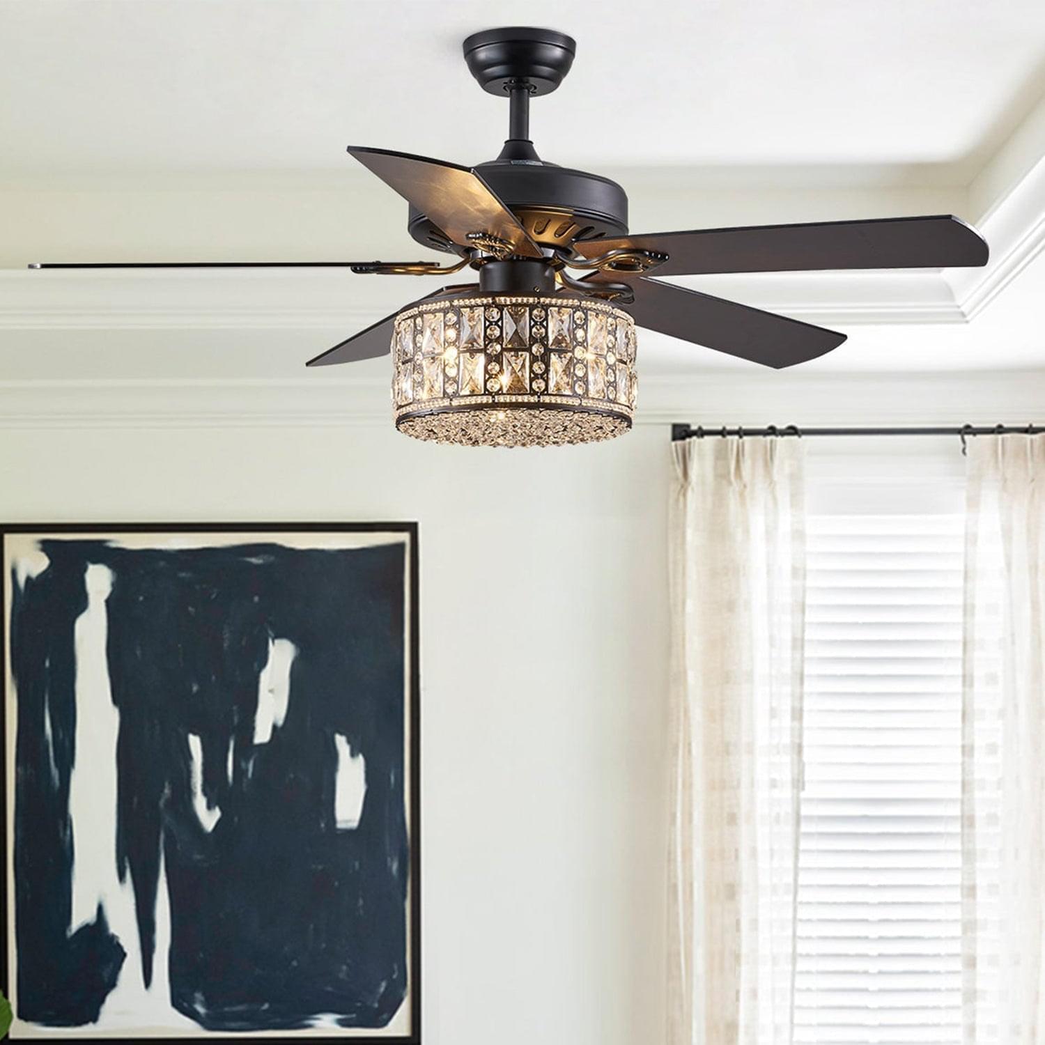 【Open Box - Save Big】5 - Blade Double Layer Drum Ceiling Fan with Remote Control -Only 1 left