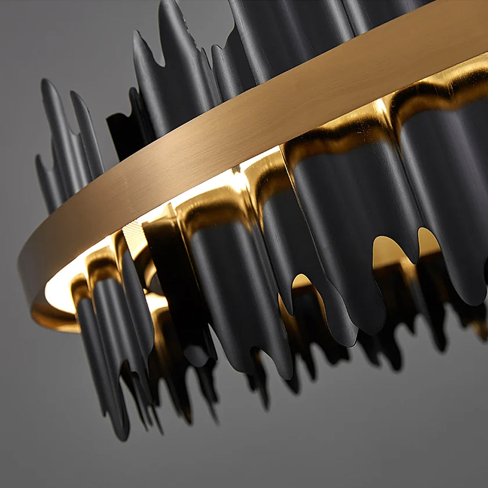 Iceberg-Round-Modern-Gold-Black-Chandelier-Sofary Lighting