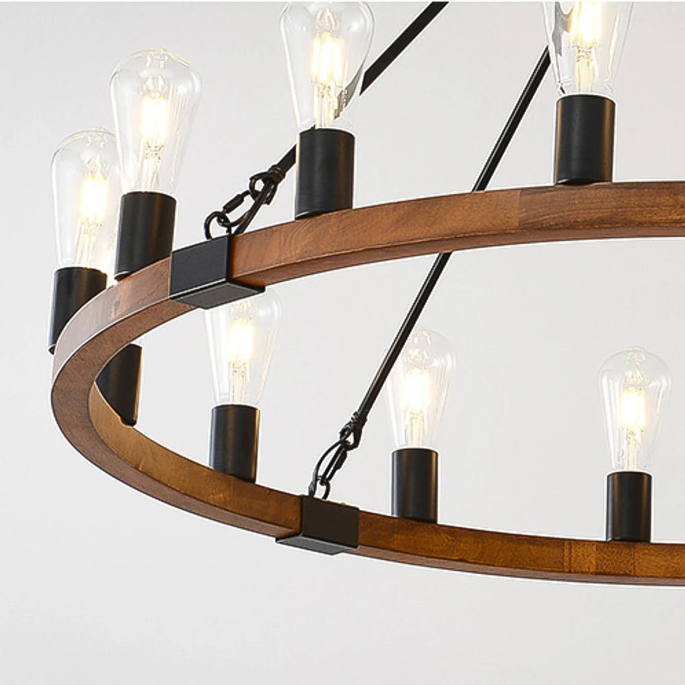 close-up-of-farmhouse-wood-wagon-wheel-chandelier-in-living-room-ch421-20250704-sofary-lighting