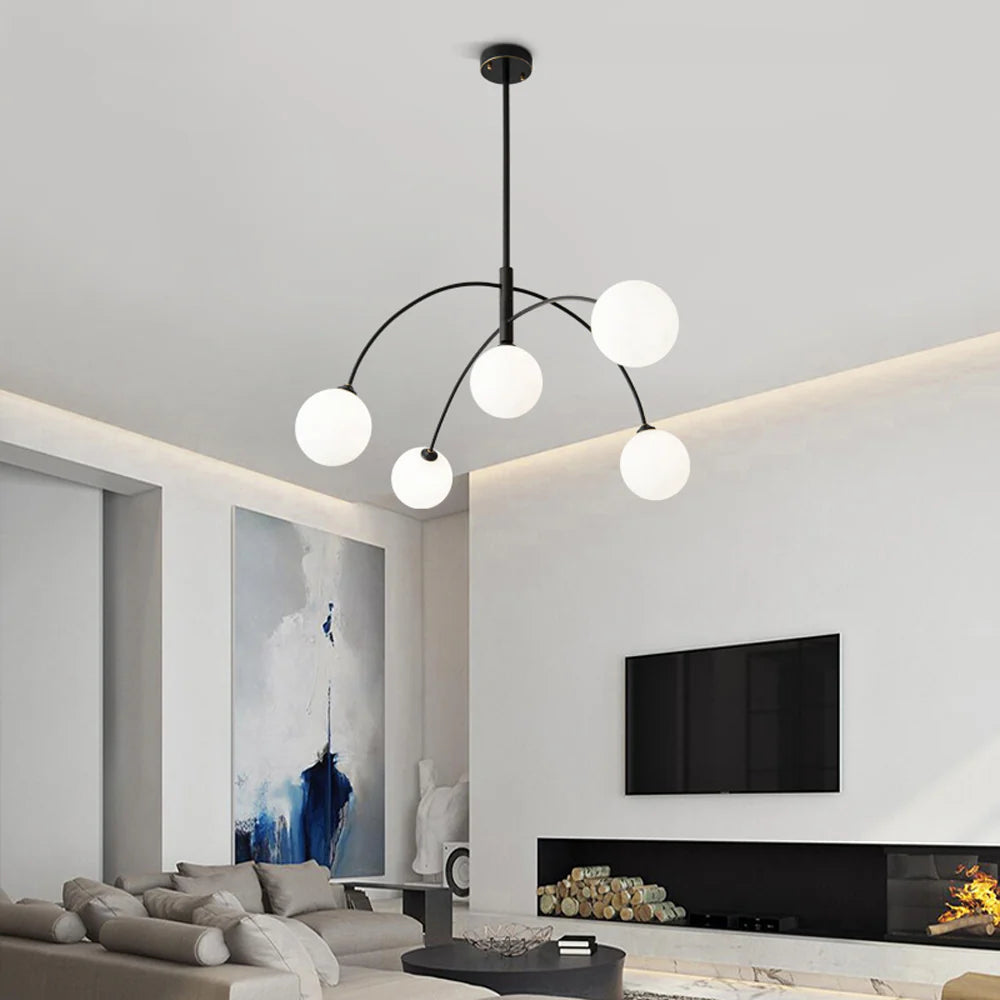 modern-irregular-arc-globe-chandelier-ch390-20250529-black-Sofary-Lighting