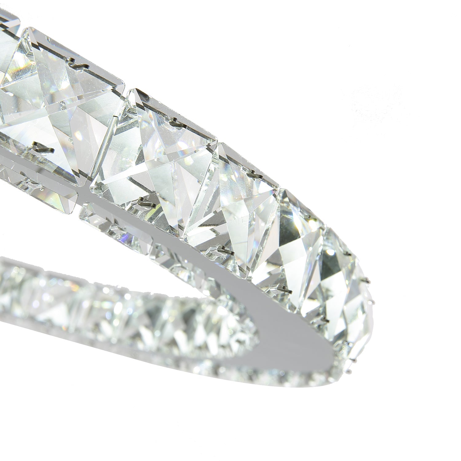 Nebula Design Three Ring Crystal Pendant Light - Details