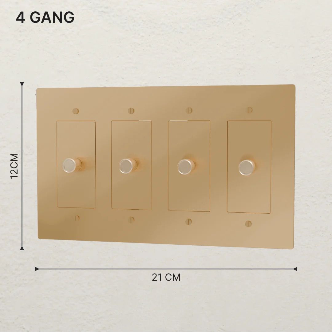 the-brass-3-way-rotary-dimmer-switch-4-gang-size | Sofary Lighting
