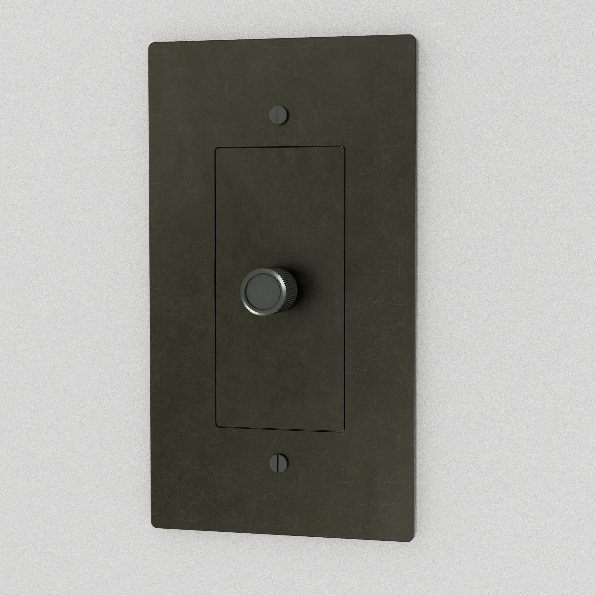 the-brass-3-way-rotary-dimmer-switch-bronze-with-patina-color-1-gang | Sofary Lighting