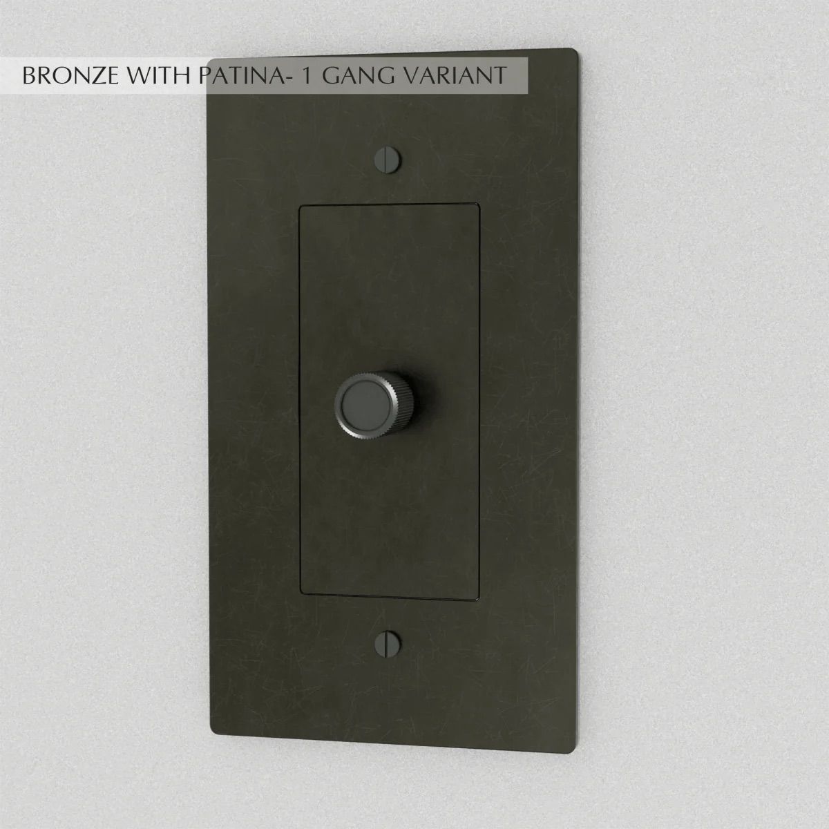 the-brass-dimmer-switch-1-gang-bronze-with-patina | Sofary Lighting