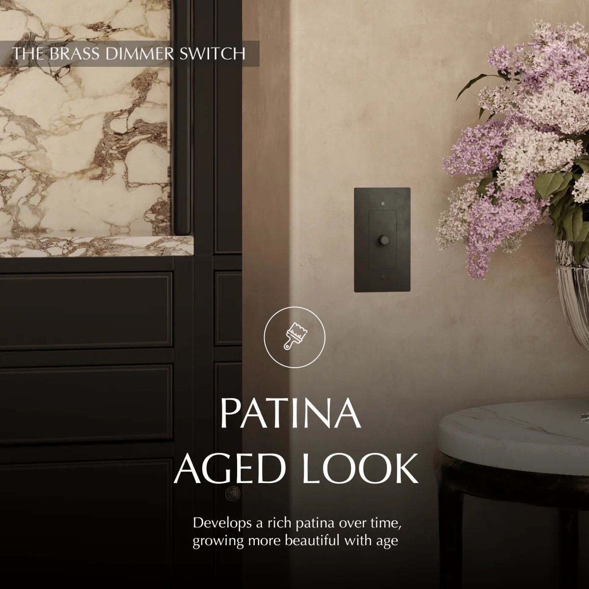 the-brass-dimmer-switch-patina | Sofary Lighting