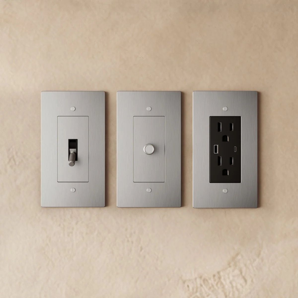 the-brass-electrical-sample-kit-stainless-steel | Sofary Lighting