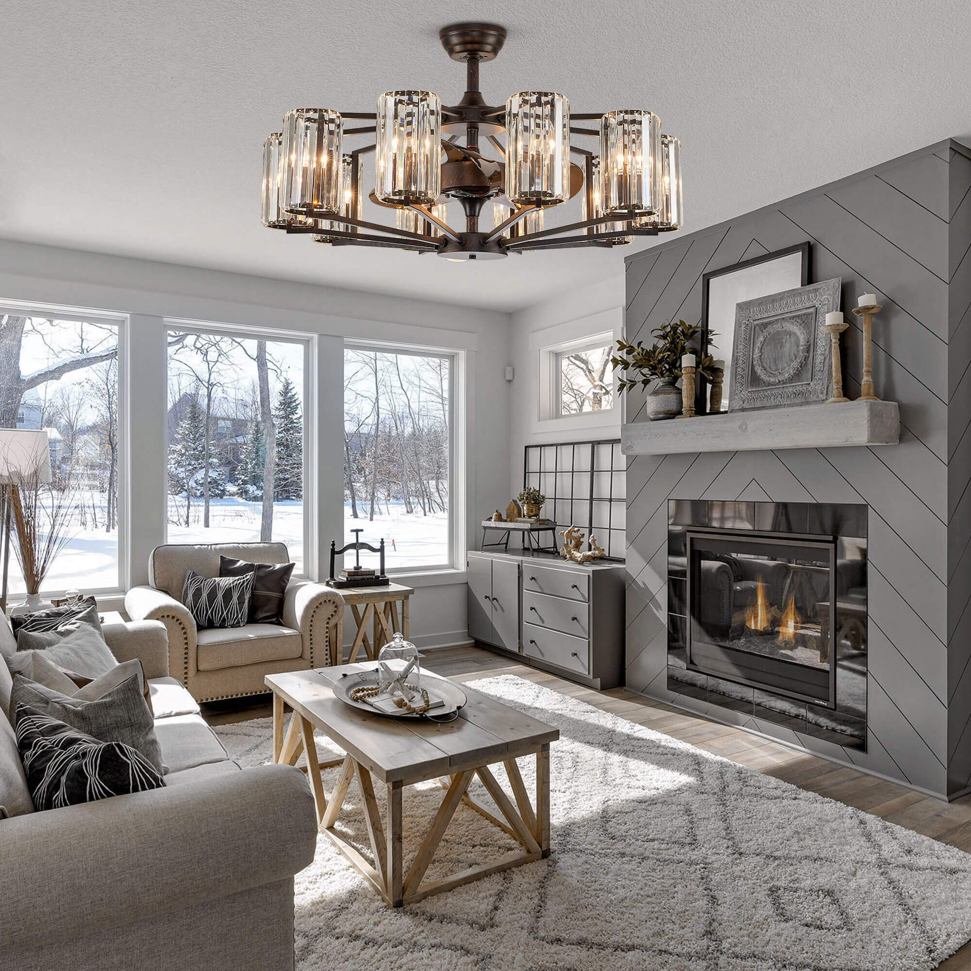 Chicago Wheel | 2023-Edition Decorative Luxury Mid-Century Modern Chandelier