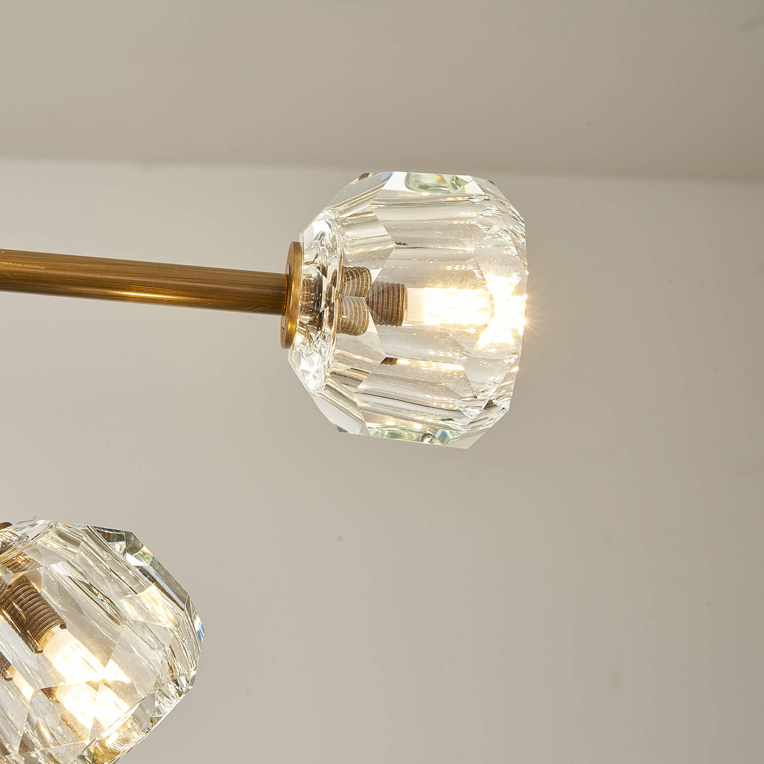 Unusual Looking Vintage Bronze Sputnik Fandelier Fan