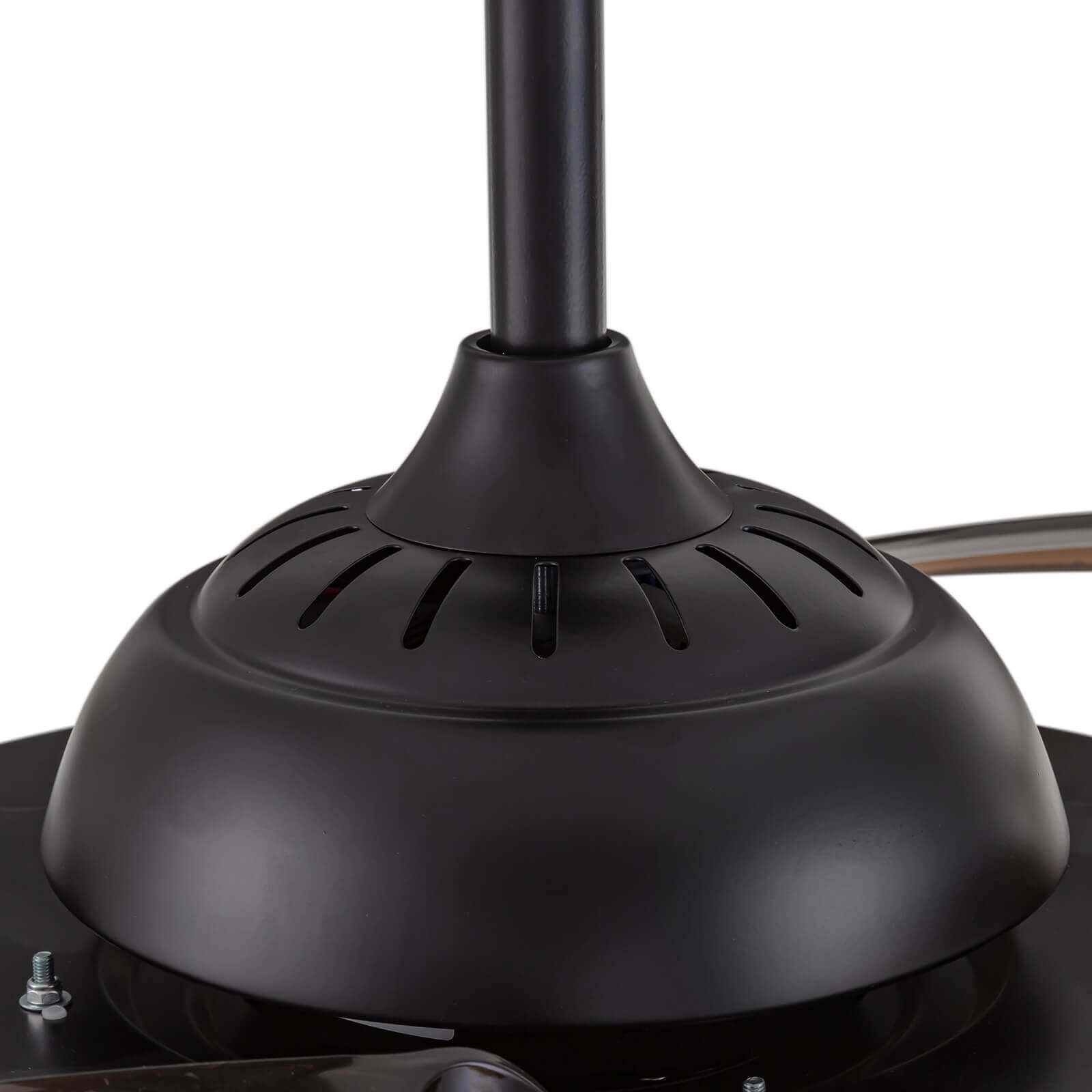 Industrial Black Caged Retractable Fandelier