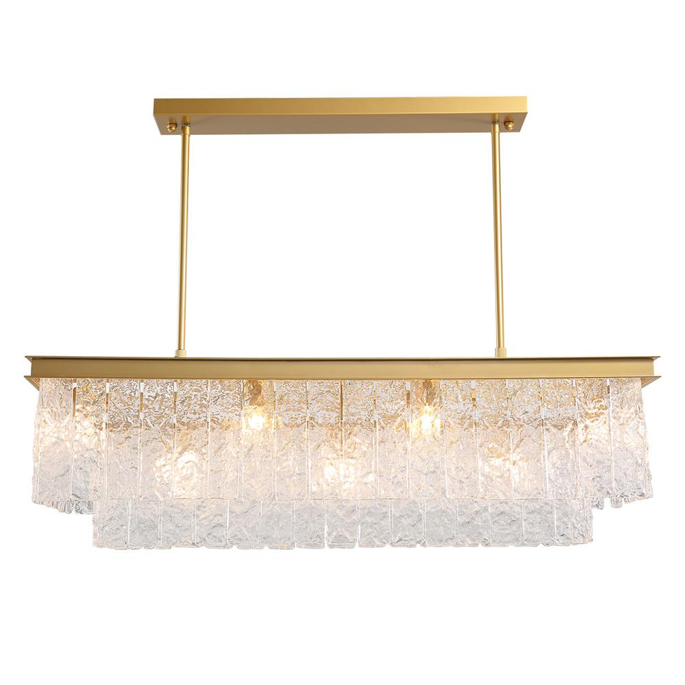 MOOONI-Modern-Rectangle-Three-Tier-Gold-Crystal-Chandelier