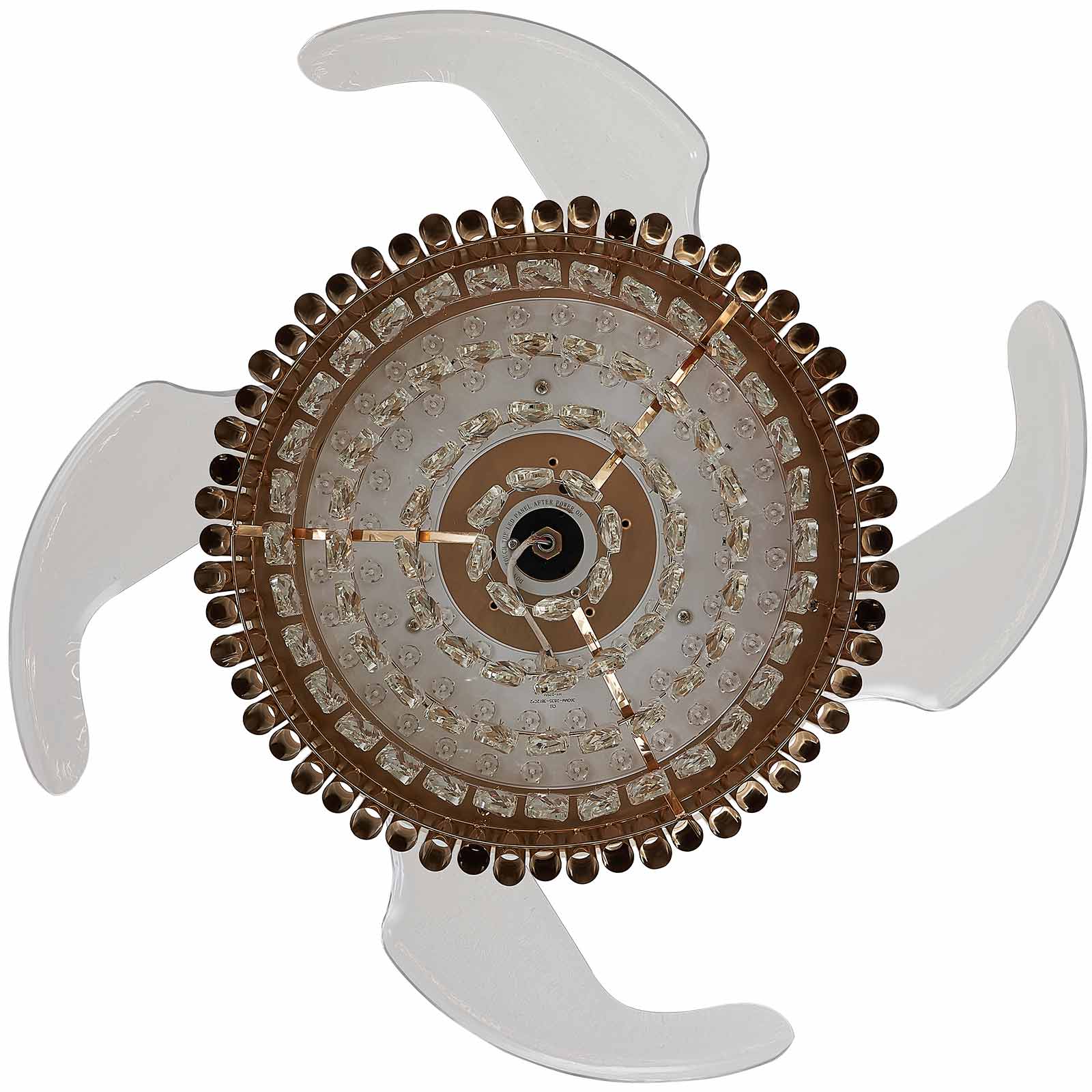 Top-Rated K9 Crystal Round Gold Retractable Fandelier