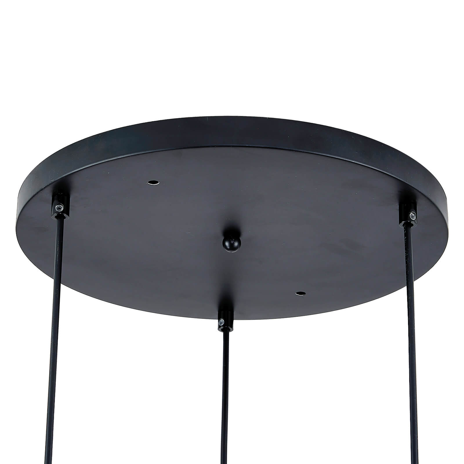 Spiral Chrome Fruit Plate Glass Chandelier