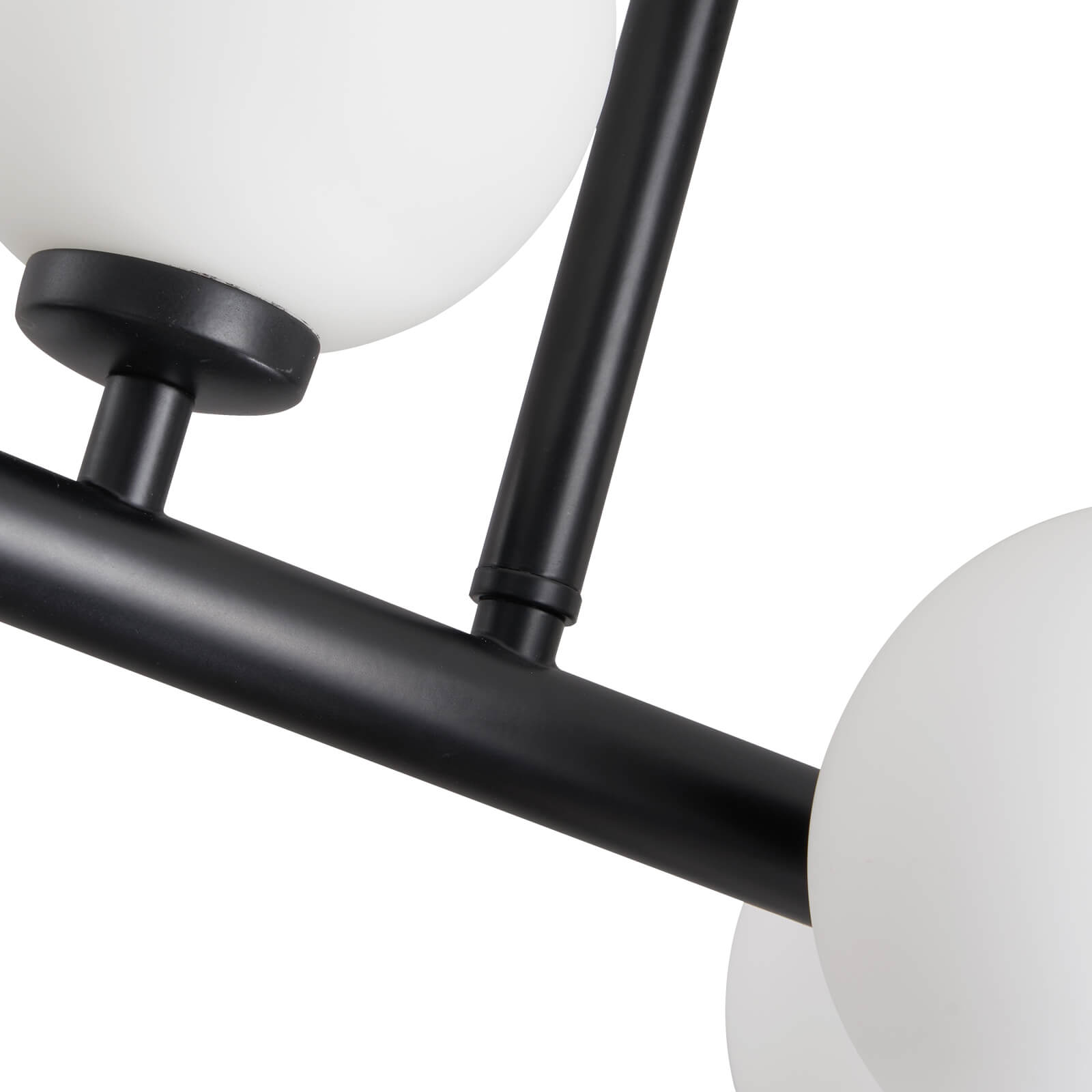 MOOONI-Modern-Black-Glass-Globe-Crystal-Chandelier-16-Lights-Metal-Frame