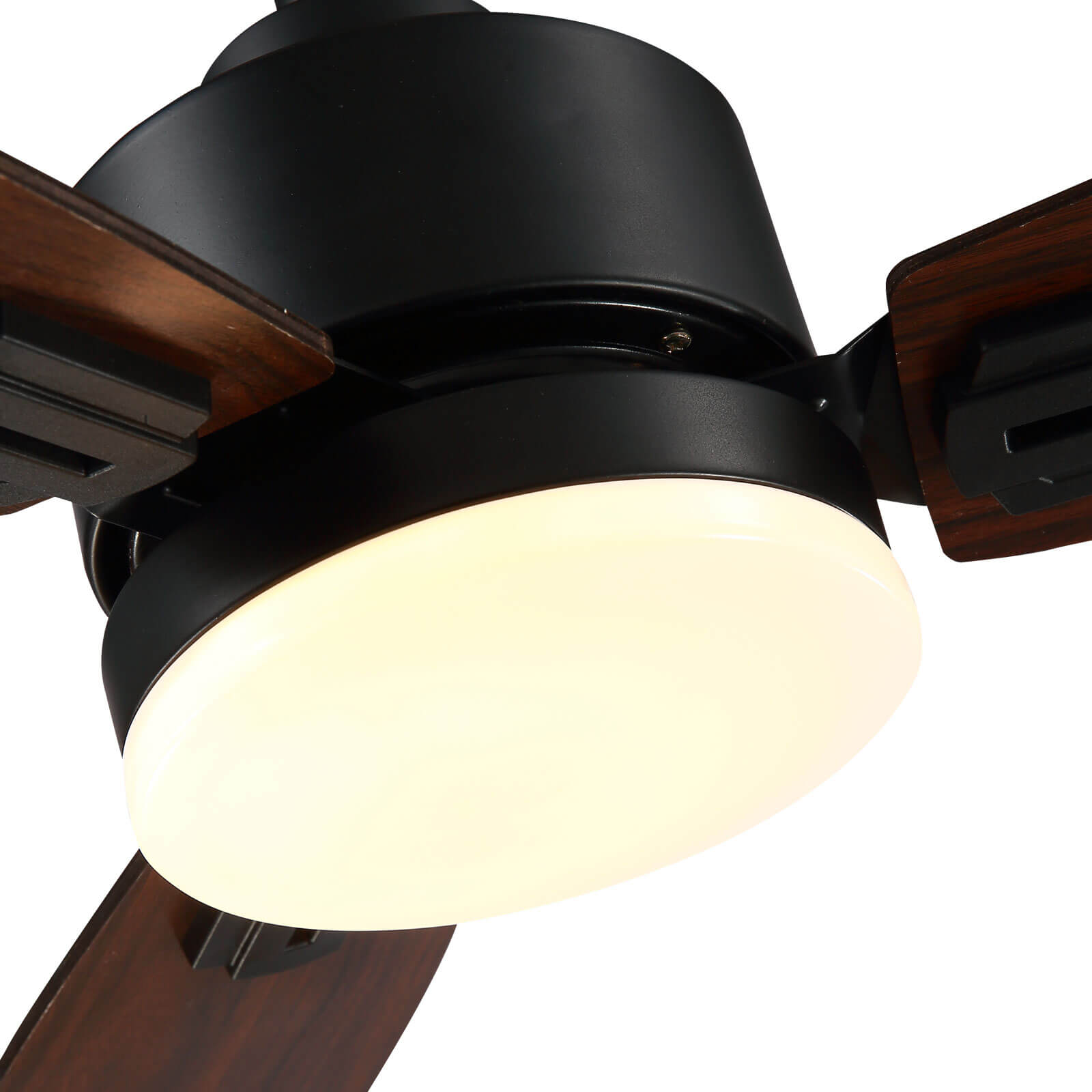 MOOONI-Ceiling-Fan-With-LED Strip-Matte-Black-Lampshade-41"-Wood-Blades