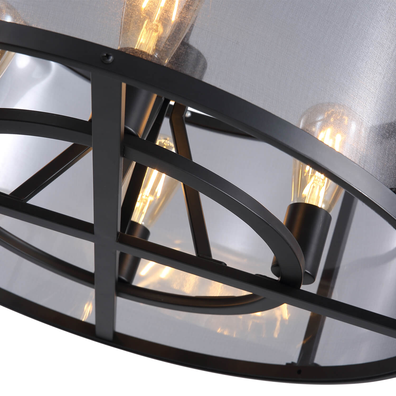 Moooni® Black Farmhouse Iron Caged Pendant Light