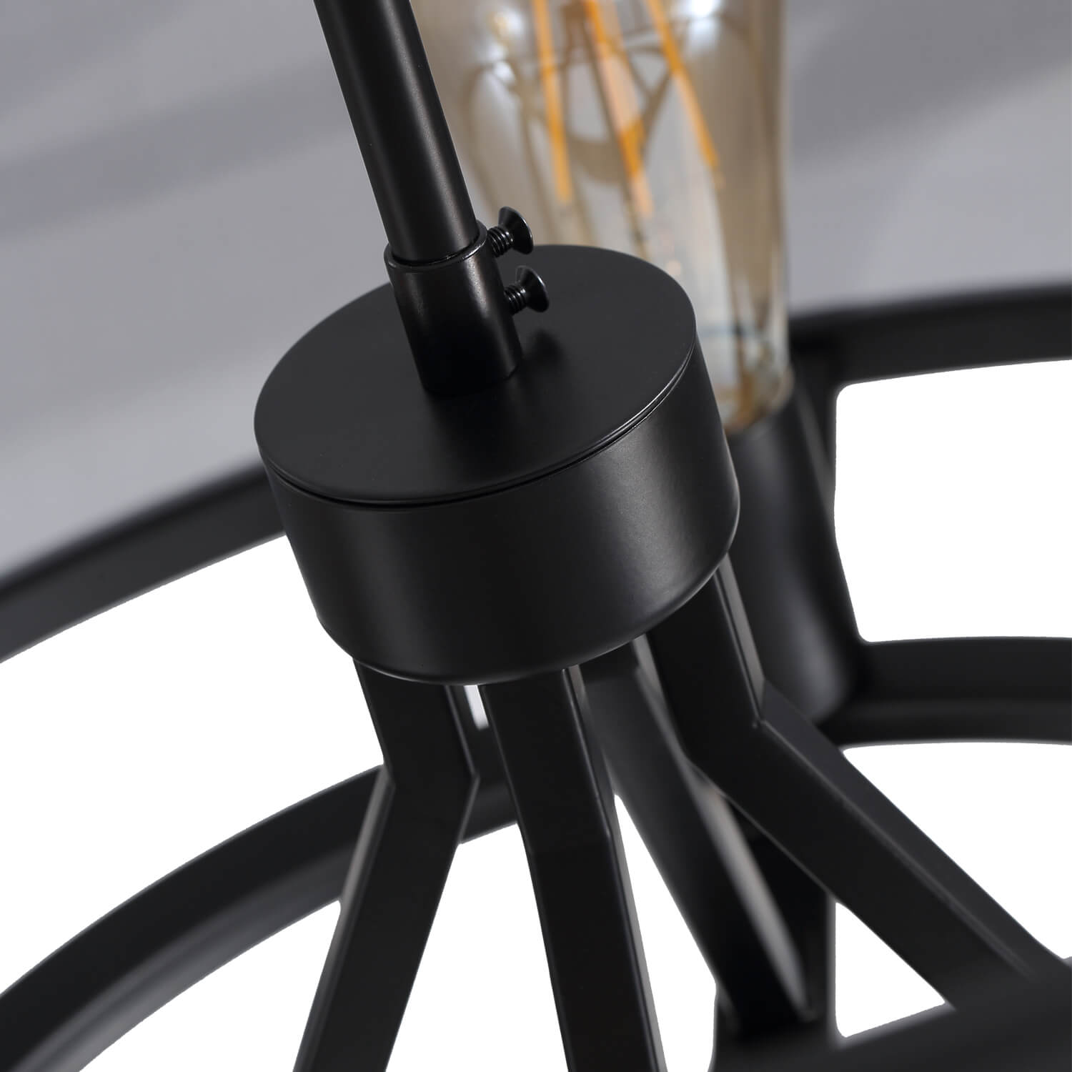 Moooni® Black Farmhouse Iron Caged Pendant Light