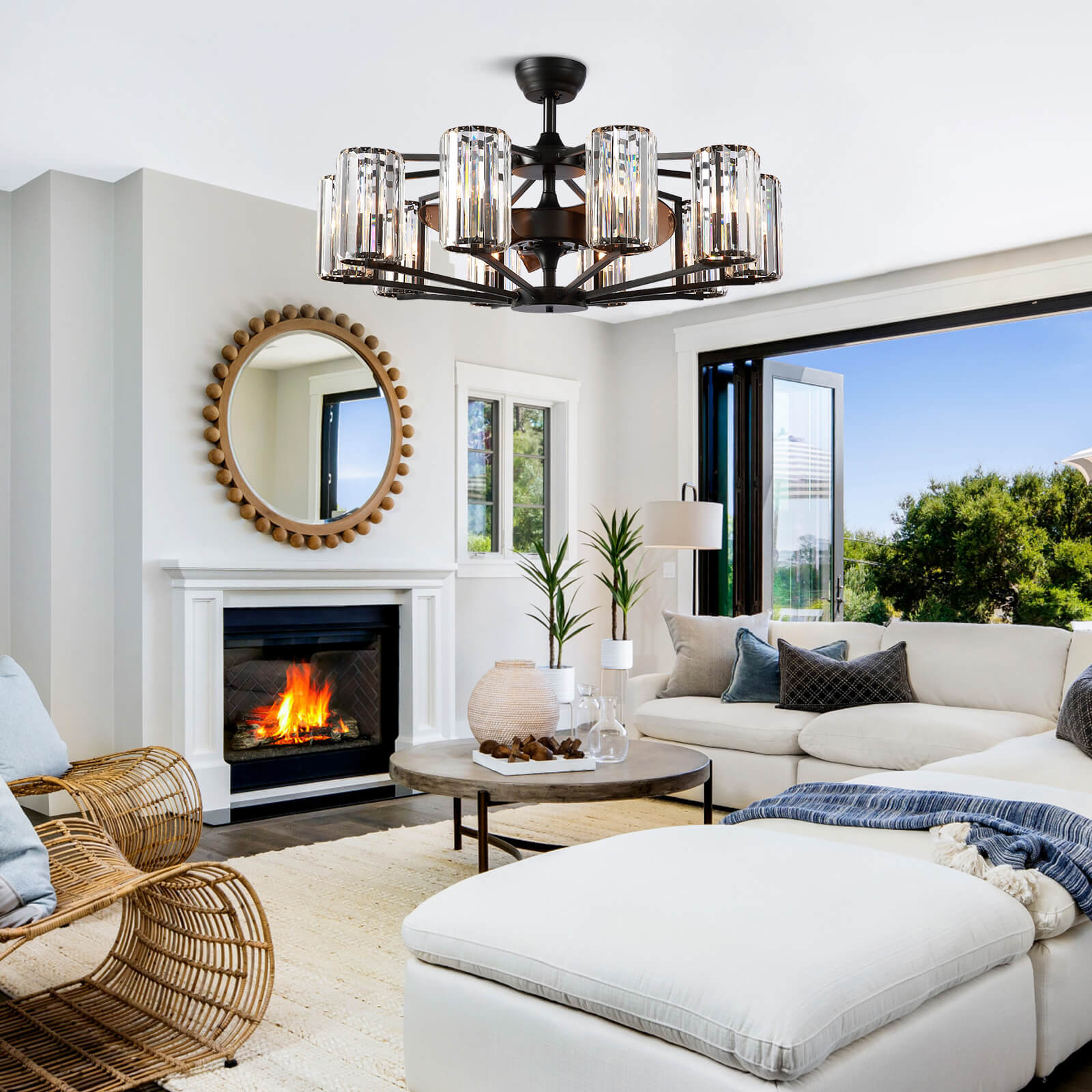 Chicago Wheel | 2023 Newly-Upgraded Top Rated Vintage Farmhouse Style Designer Fandelier