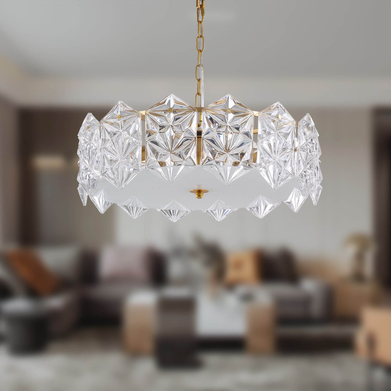 Modern-Gold-Metal-Frame-Crystal-Chandelier-Glass-Pendant-Light