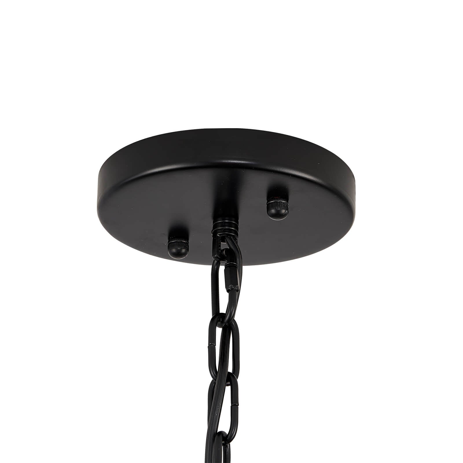 Modern-Matte-Black-Leaves-Candelabra-Round-Pendant-Light-Flush-Mount