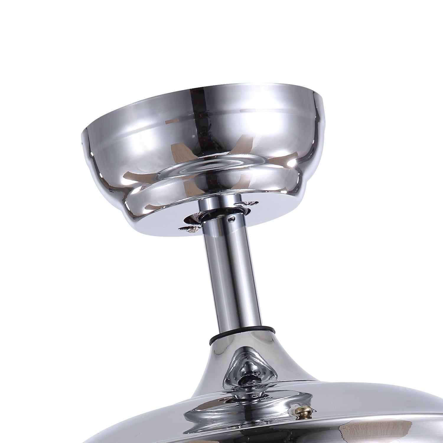 MOOONI-Ceiling-Fan-Light-Chrome-Octagonal-Beads-Crystal-Strip-Fandelier-51“-Downrod