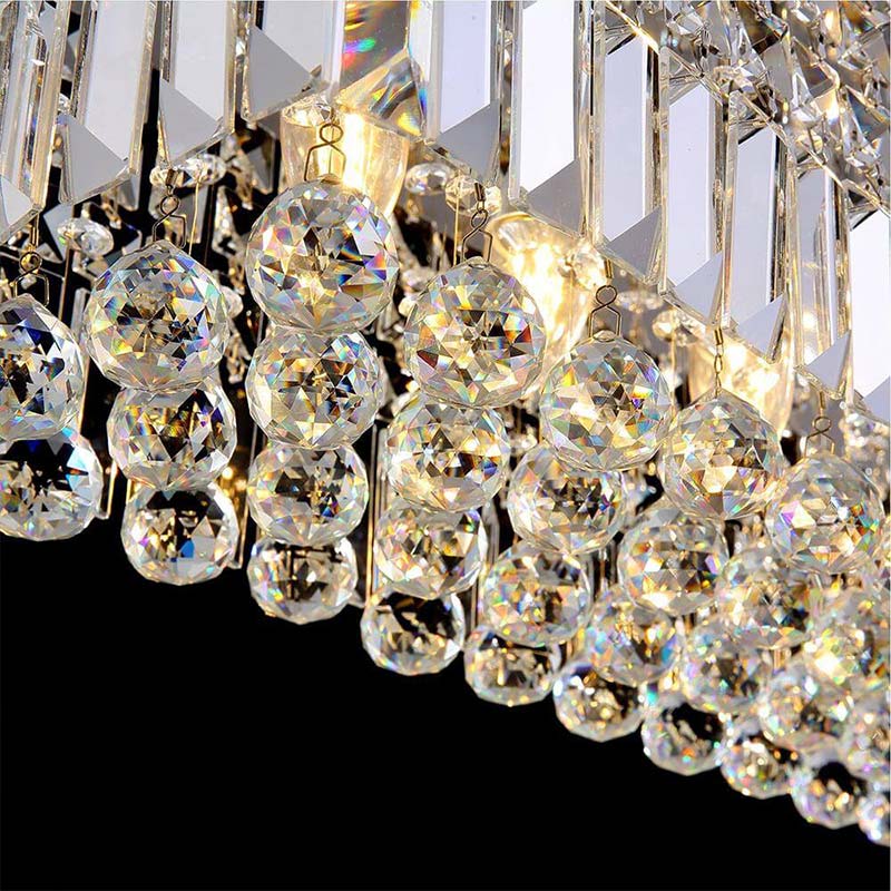 Black-Rectangle-Crystal-Chandeler