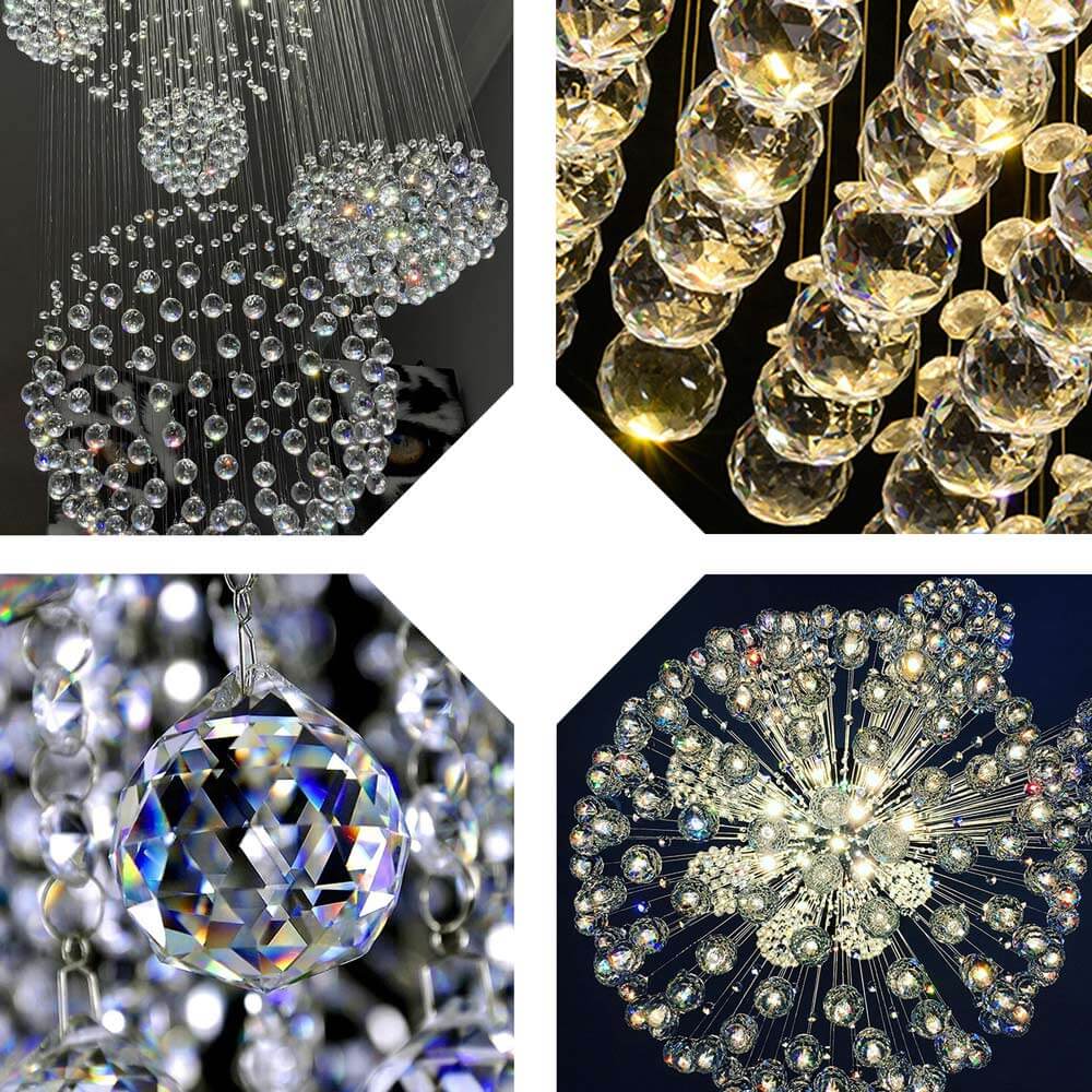 Glitzy Crystal Spiral Raindrop Chandelier For Long Staircase & Entry Foyer