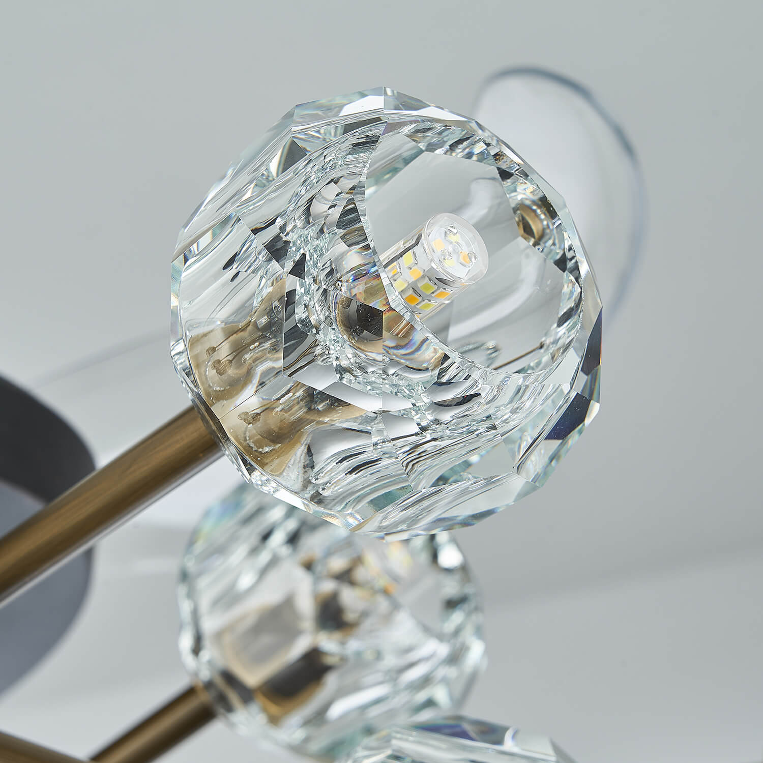 Newly-Upgraded Oil-Rubbed Bronze Vintage Crystal Fandelier