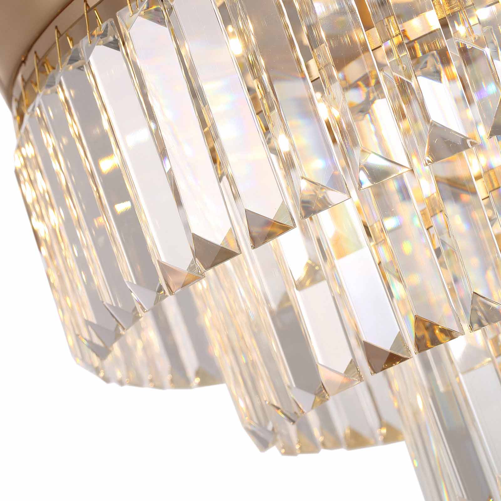 Top-Rated Crystal Gold Retractable l Fandelier