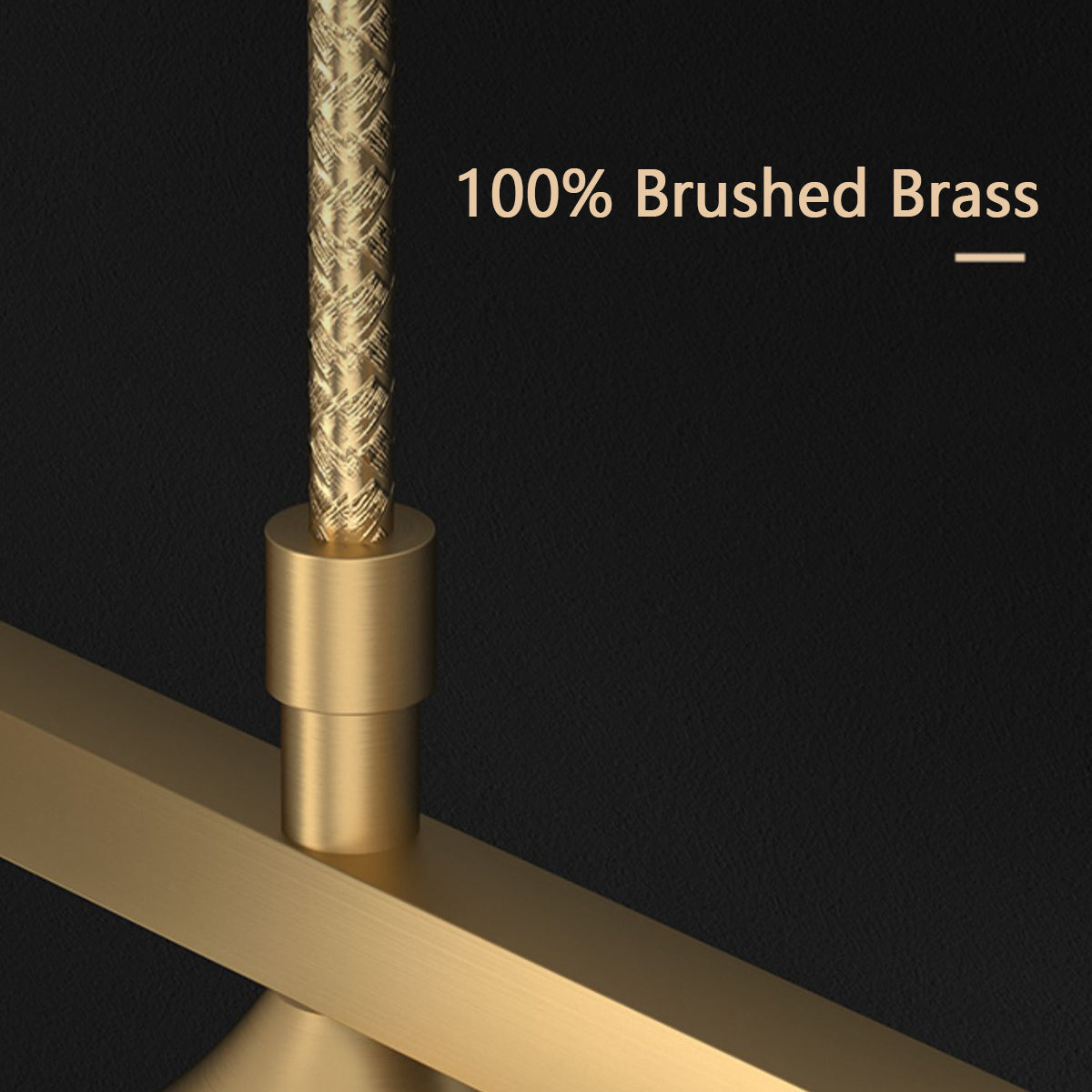 Gold Mid-Century Glass Globe Golden Stents Hanging Light