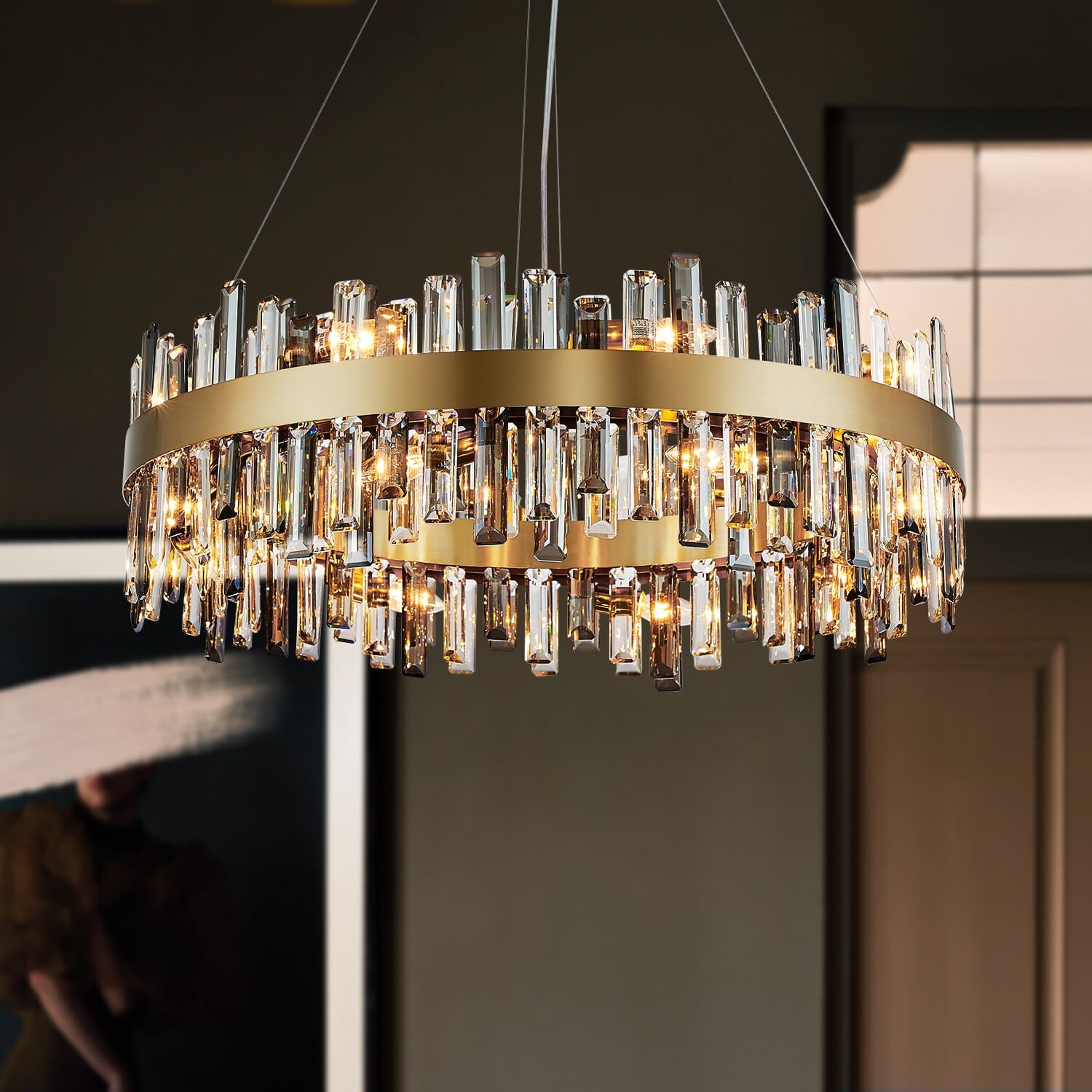 Aurum Luxury Glod Crystal Chandelier