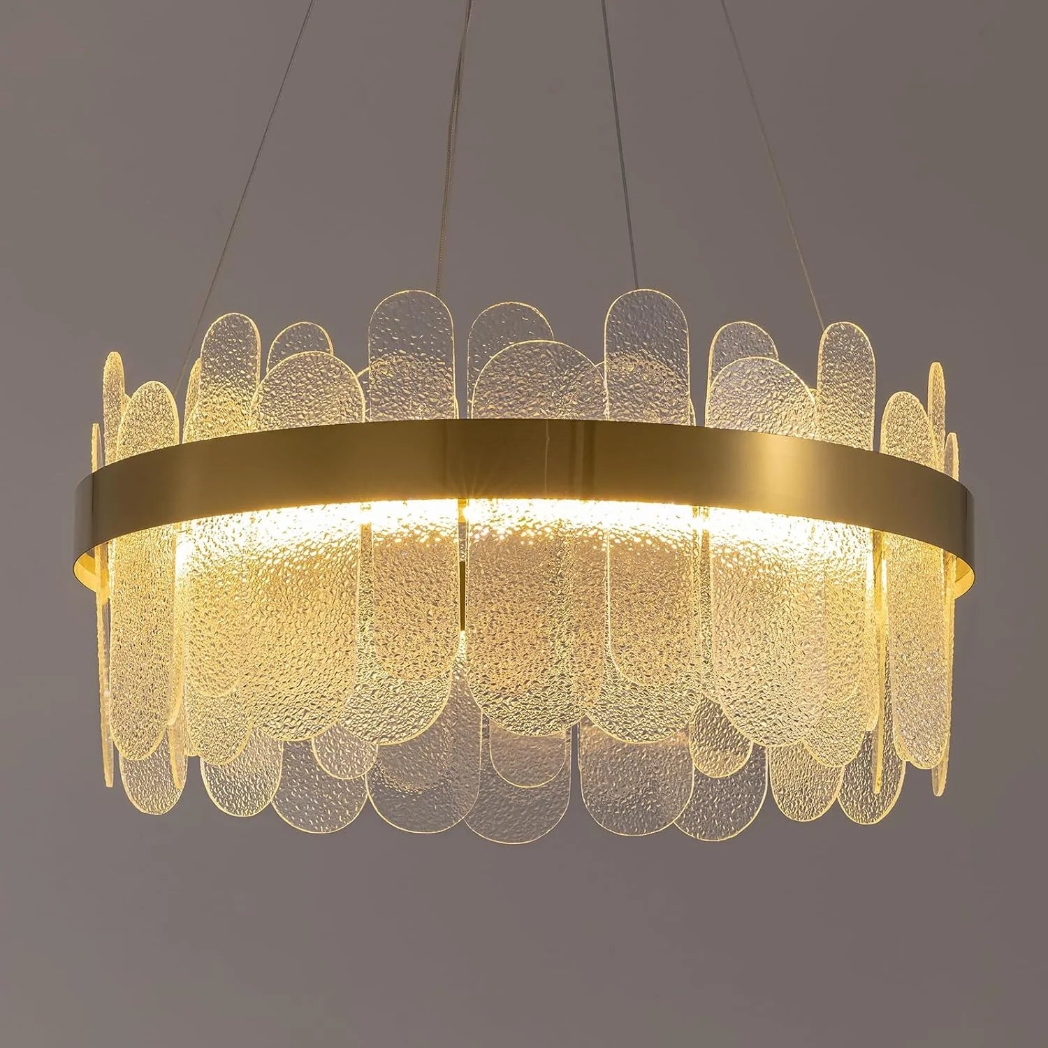 Luxury Duel Tier Round Crystal Chandelier - Sofary Lighting