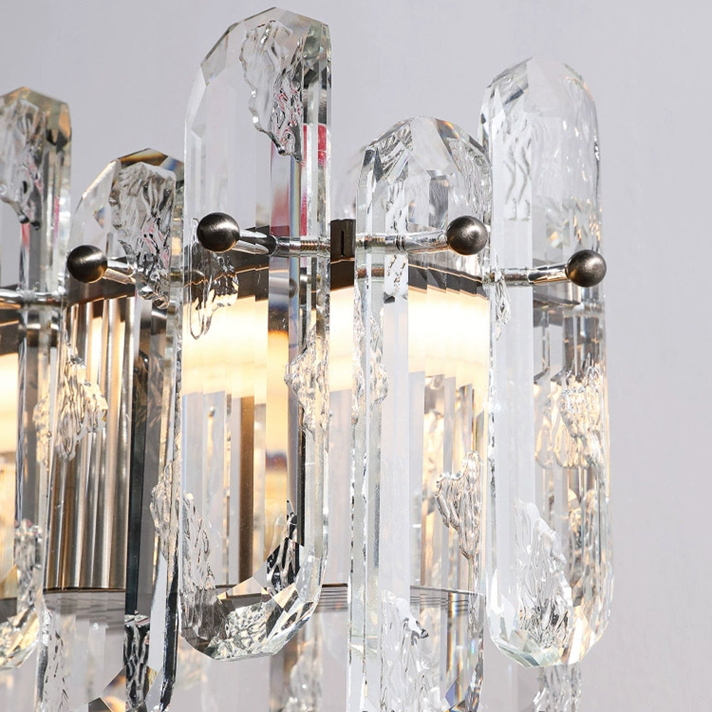 Premium Linear Crystal Chandelier in Chrome - Siljoy Lighting