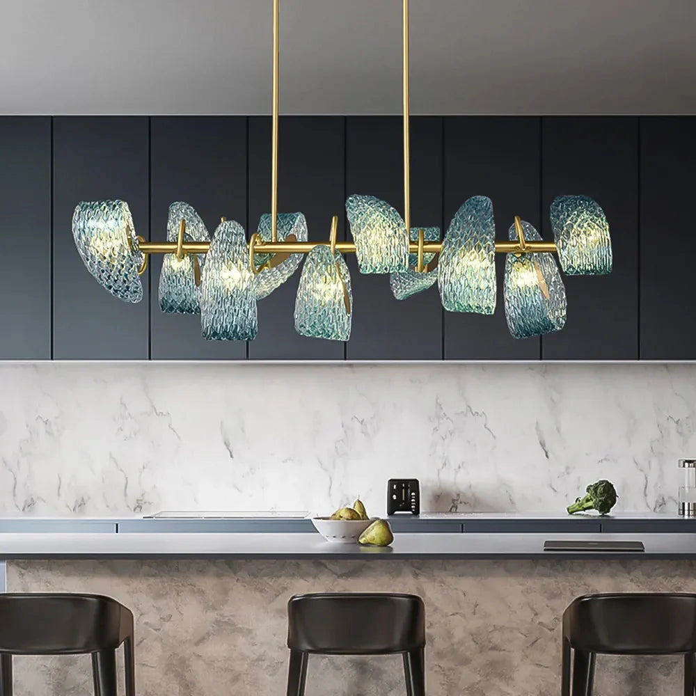 art-deco-blue-glass-linear-chandelier-installed-in-a-dining-room-ch423-20250711-sofary-lighting