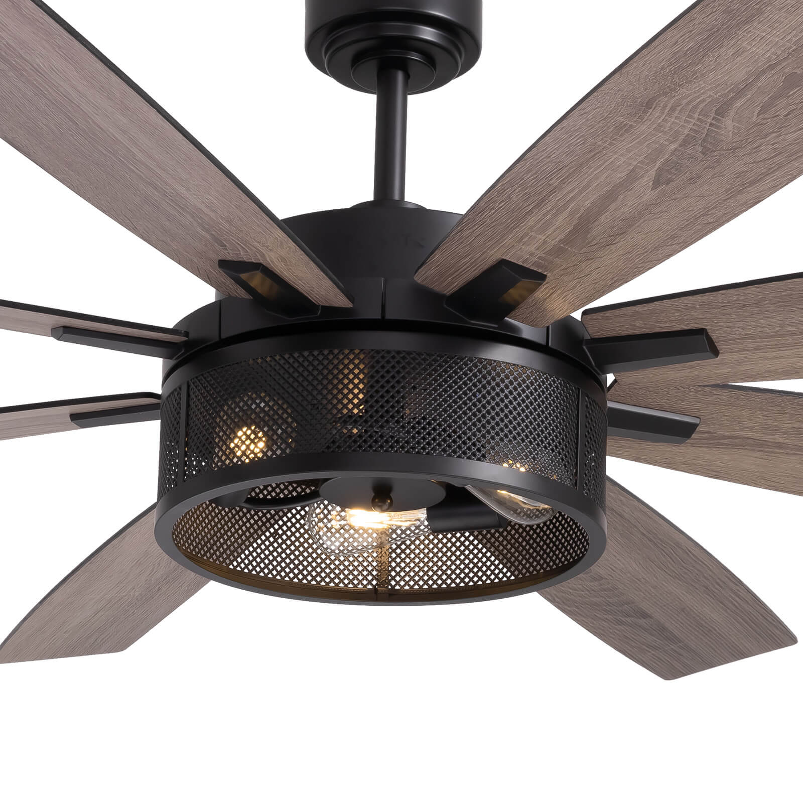 brise-72-farmhouse-rustic-black-cage-ceiling-fan-with-lights-remote-for-bedroom-living-room-texture-7
