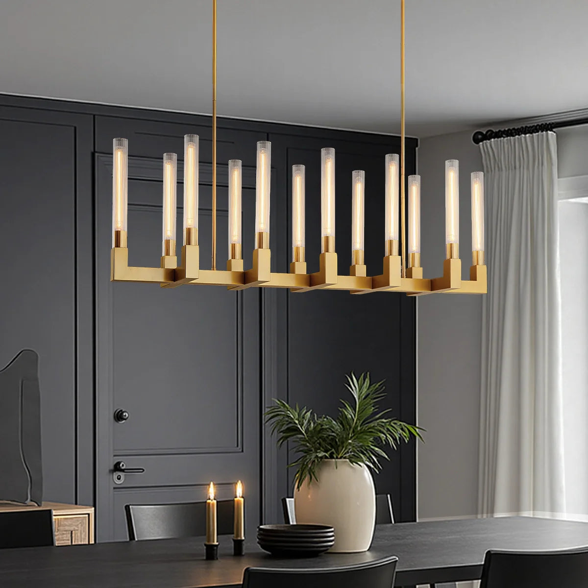 cannele-glass-linear-chandelier-installed-in-a-dining-room-ch454-20250829-sofary-lighting
