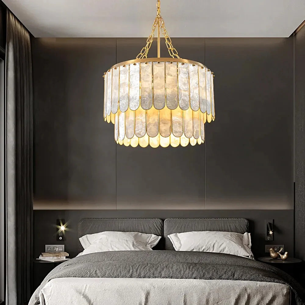 madelyn-modern-round-faceted-capiz-chandelier-installed-in-a-living-room-ch447-20250801-sofary-lighting