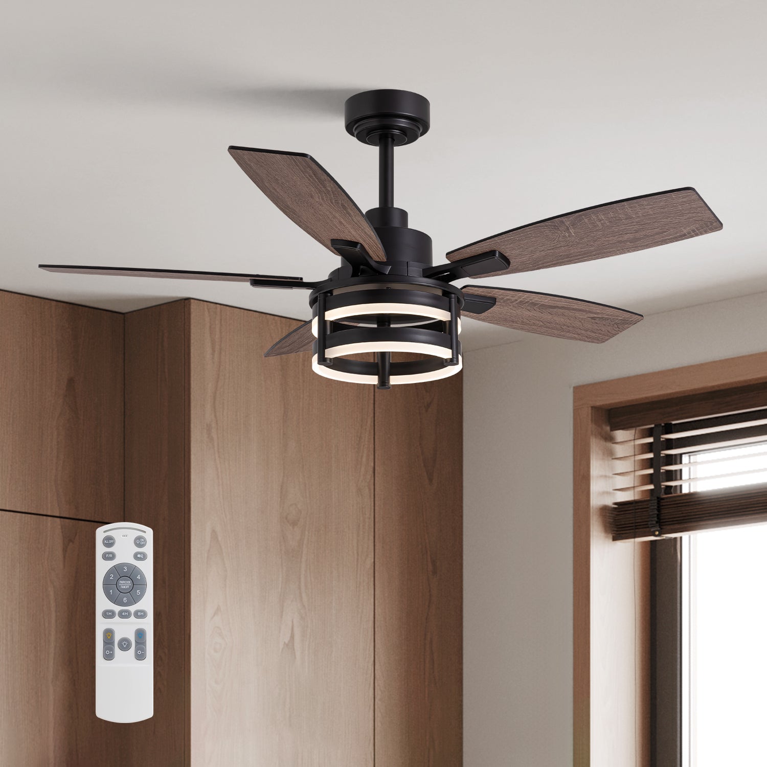 vintara-46-farmhouse-rustic-black-cage-ceiling-fan-with-led-lights-remote-for-bedroom-living-room-main-2