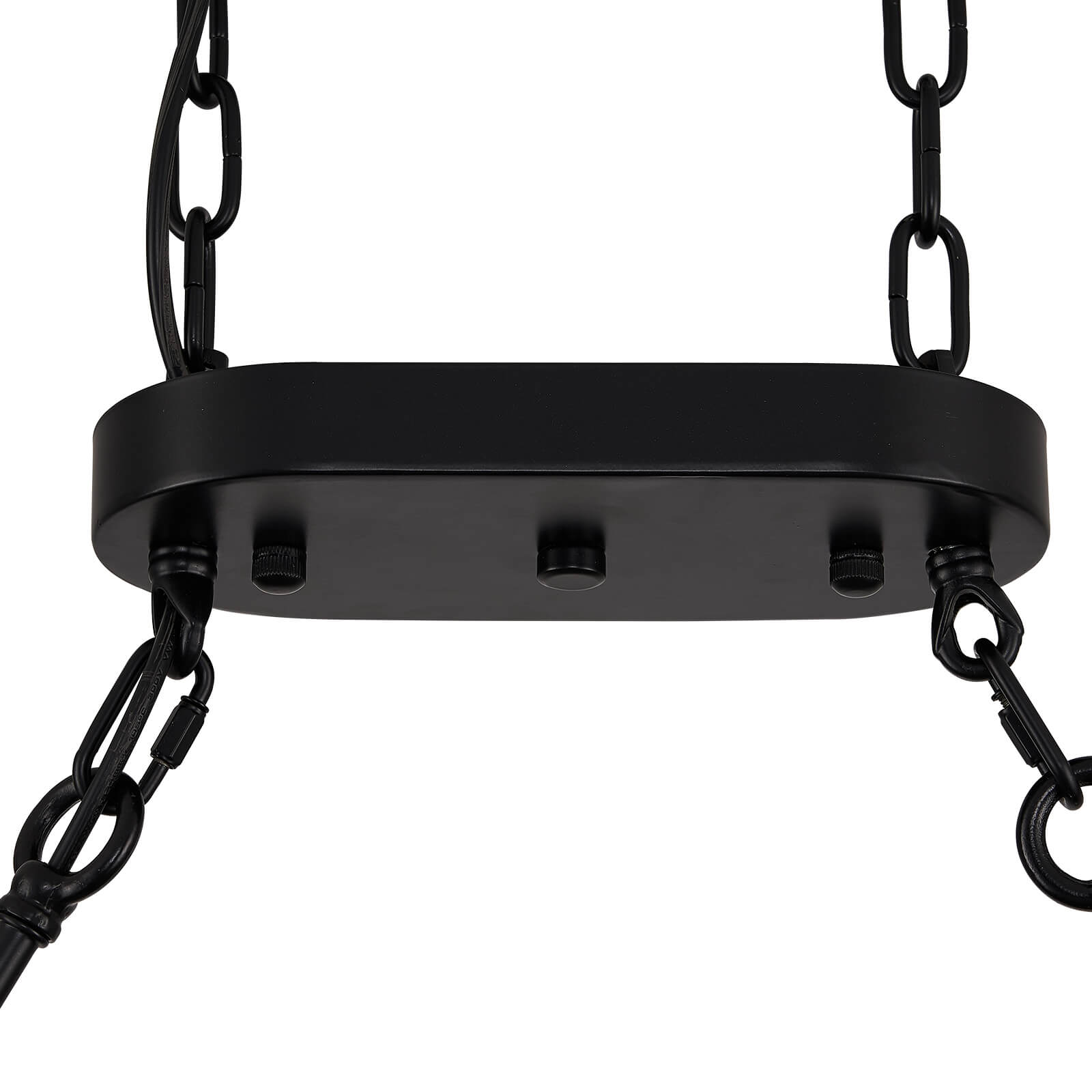 MOOONI-Vintage-Oval-Rectangular-Matte-Black-Crystal-Chandelier