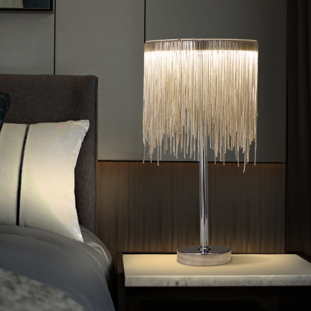Modern-Chrome-Tassel-Table-Lamp-With-LED-Lighting