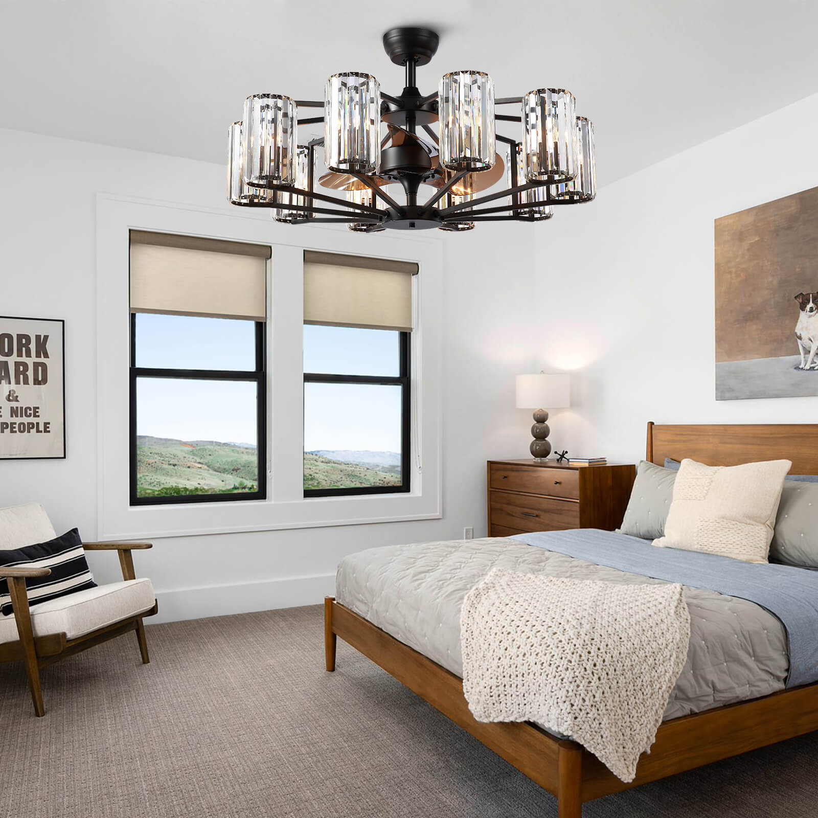 Chicago Wheel | 2023 Newly-Upgraded Top Rated Vintage Farmhouse Style Designer Fandelier