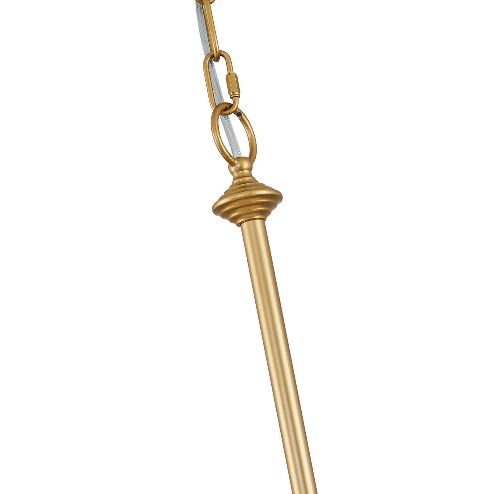 Gold Courtly Round Candle Chandelier 6 lights
