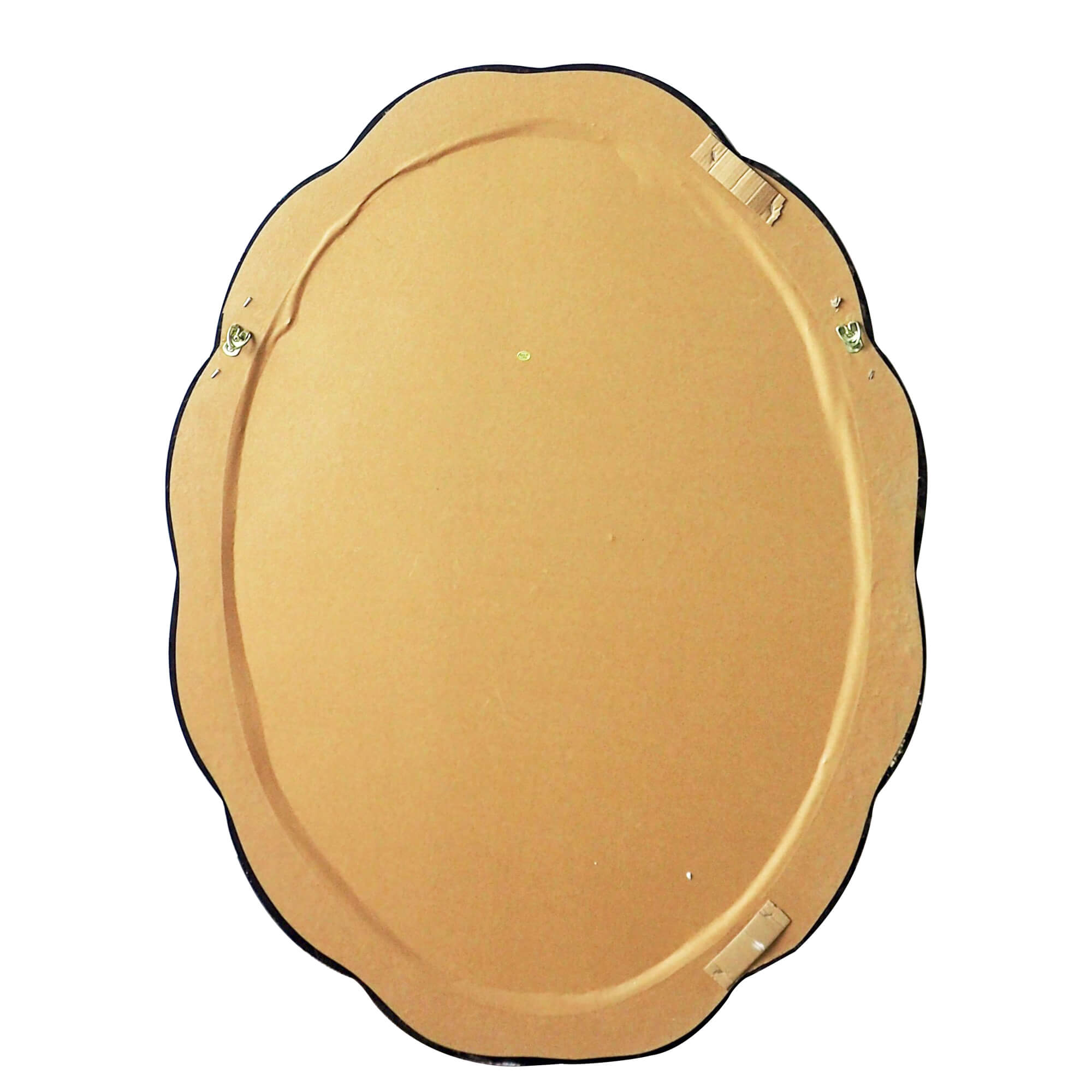 Vintage-Gold-Scalloped-Metal-Frame-Round-Wall-Mirror