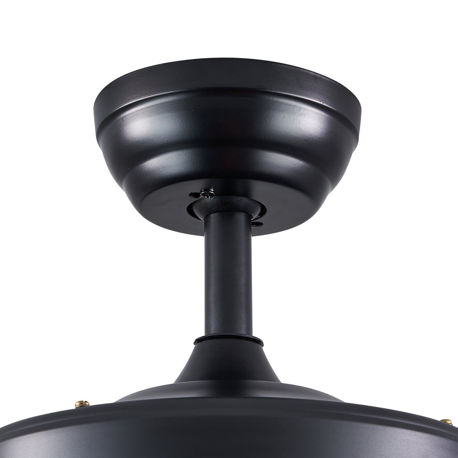 MOOONI-Ceiling-Fan-Light-Matte-Black-Industrial-Double-Layer-Oval-Crystal-Fandelier-50“-Downrod