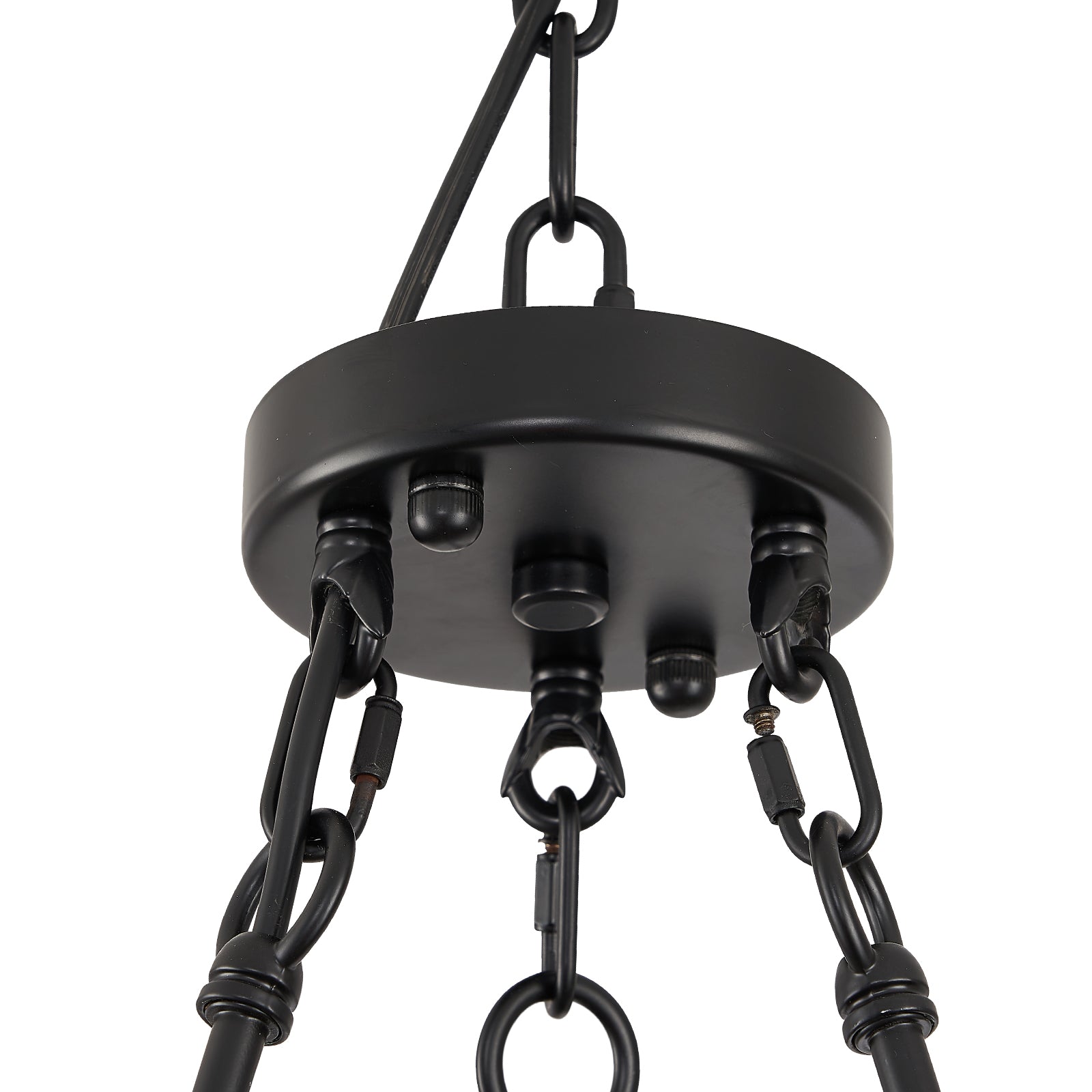 Night Rose 6 Lights Candle Round Chandelier