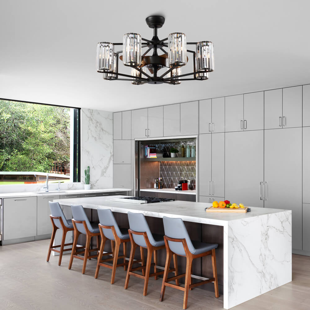MOOONI-Fandelier-Bronze-Fan-Chandelier-Kitchen
