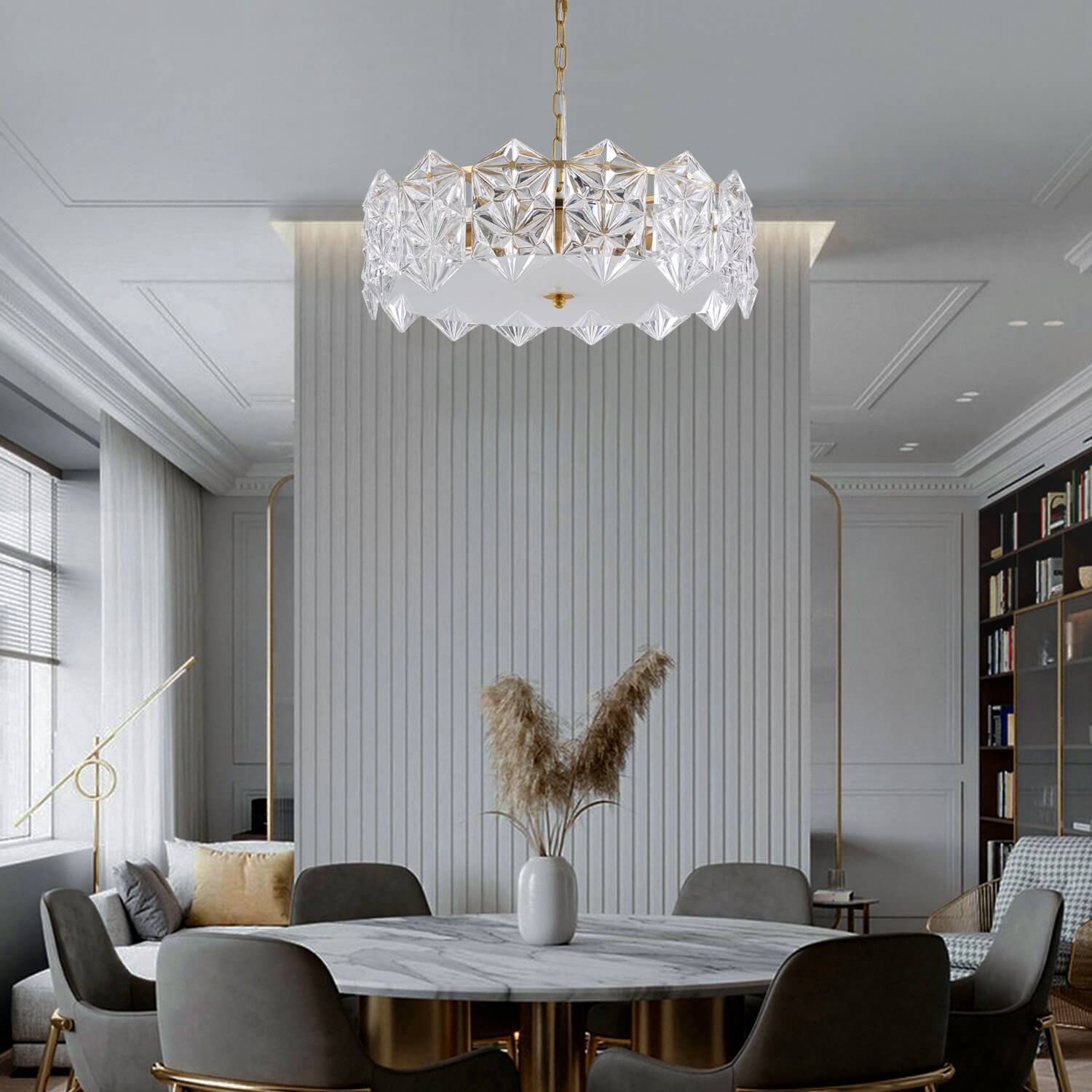 Modern-Gold-Metal-Frame-Crystal-Chandelier-Glass-Pendant-Light