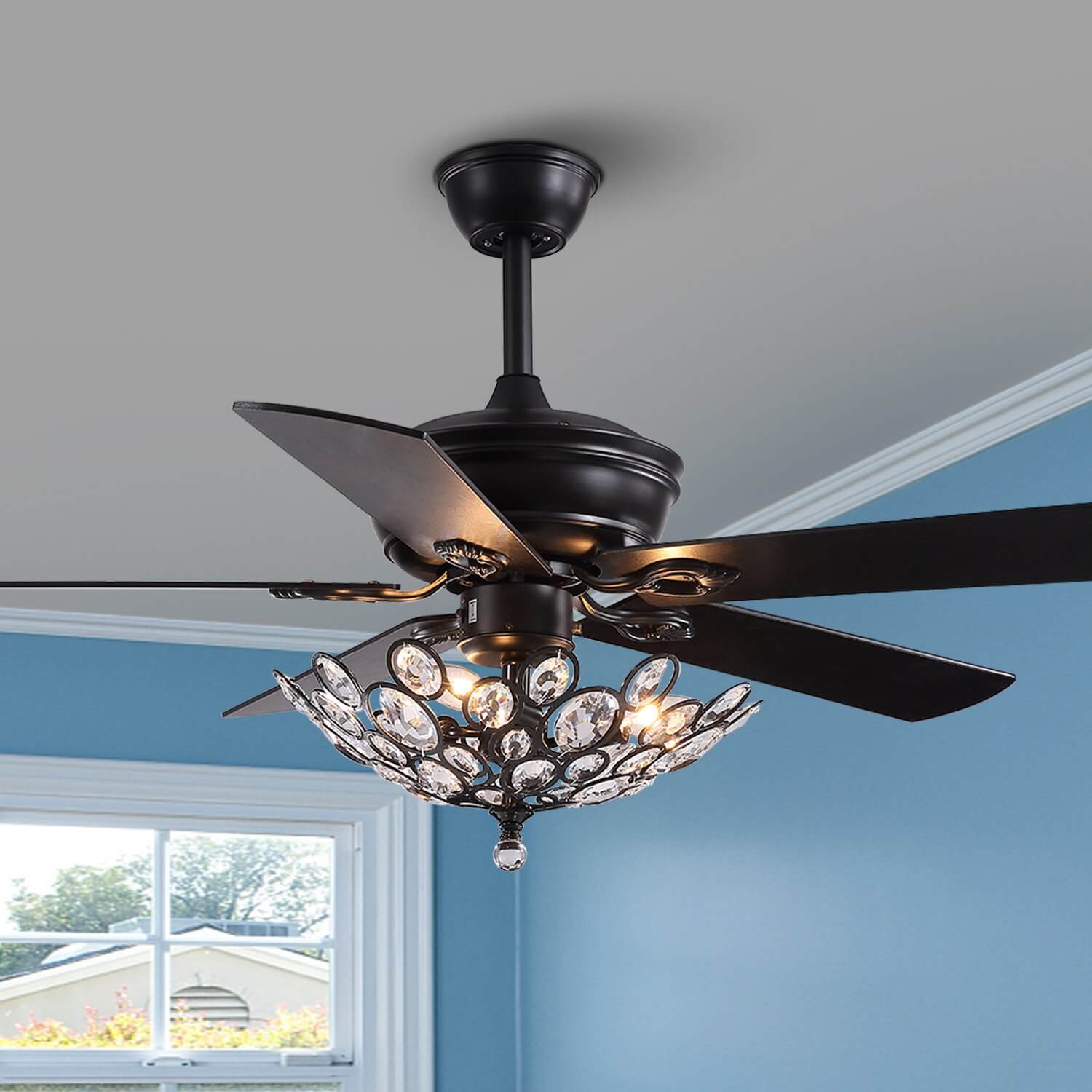 MOOONI-Ceiling-Fan-Light-Matte-Black-Retrol-Crystal-Fandelier-50“