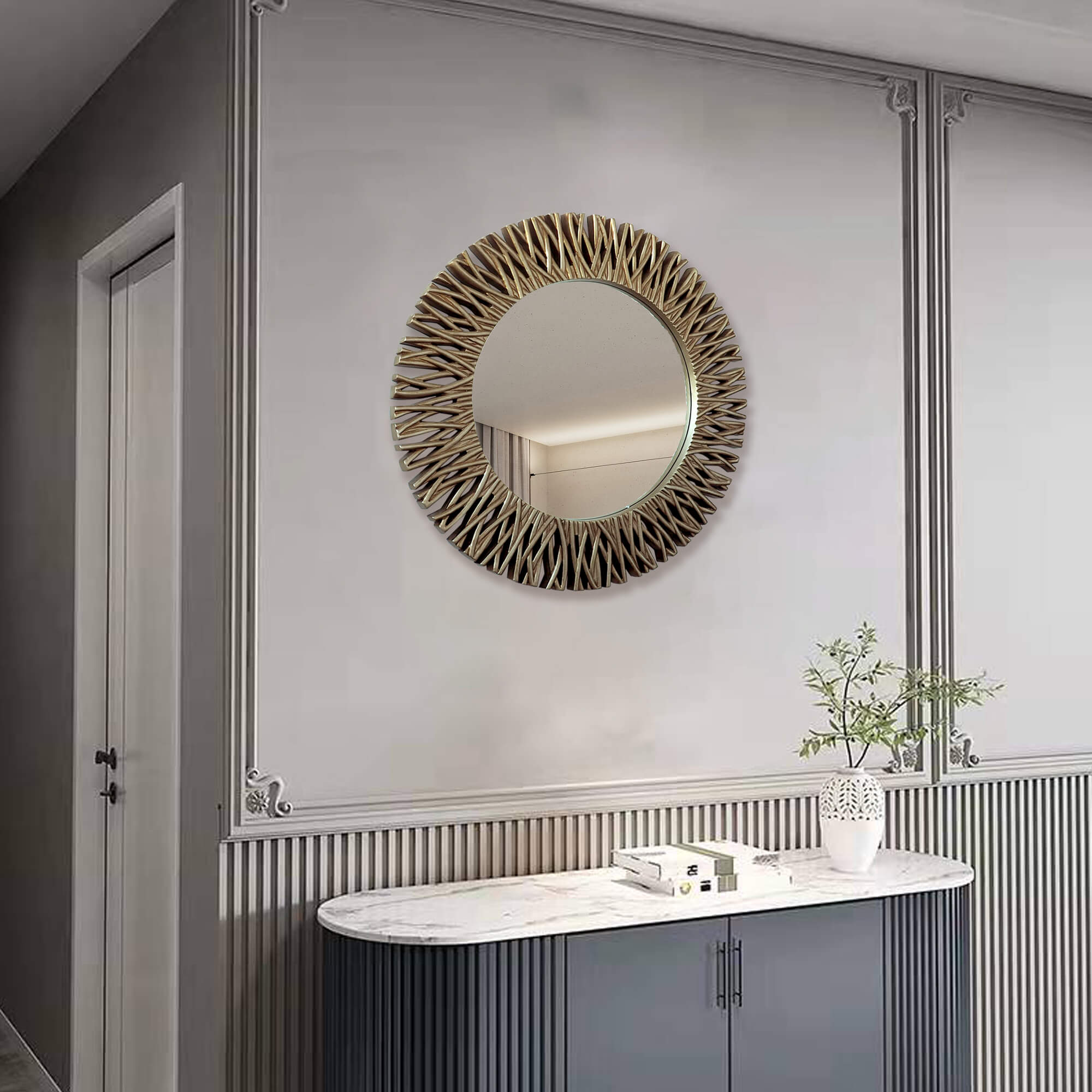 Vintage-Bronze-Metal-Frame-Branches-Round-Accent-Mirror