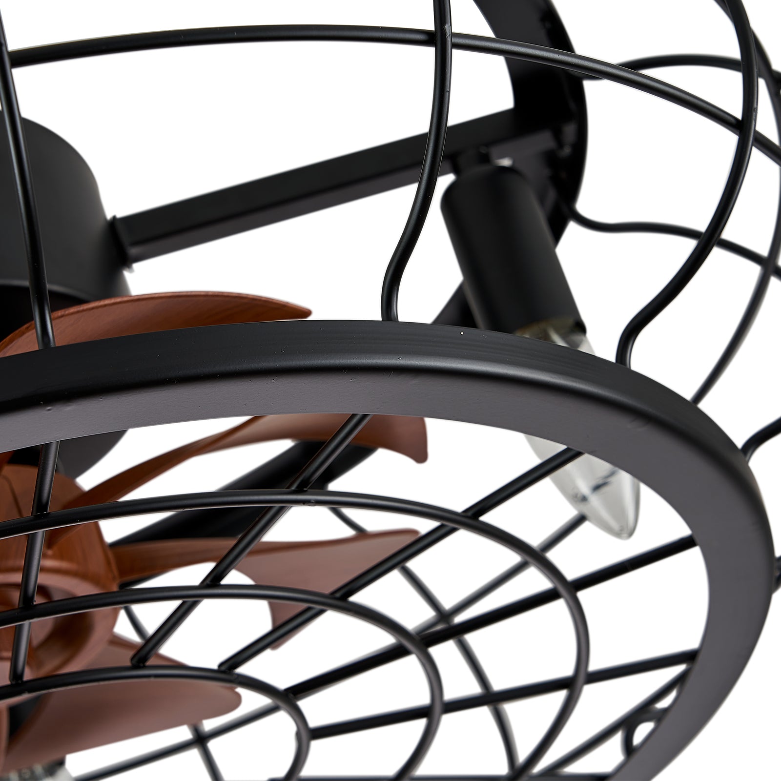 MOOONI-Small-Caged-Ceiling-Fan-Edison-Bulbs-Matte-Black-Industrial-Pumpkin-Fandelier